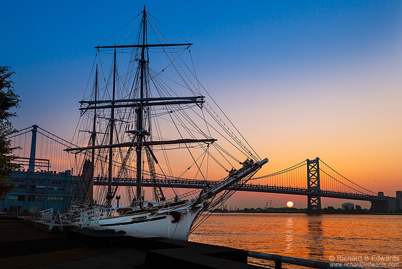 Penn's Landing, Philadelphia at Sunrise