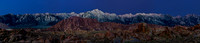Panorama of Sierra Crest Before Sunrise