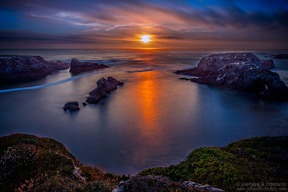 Sunset at Mendocino