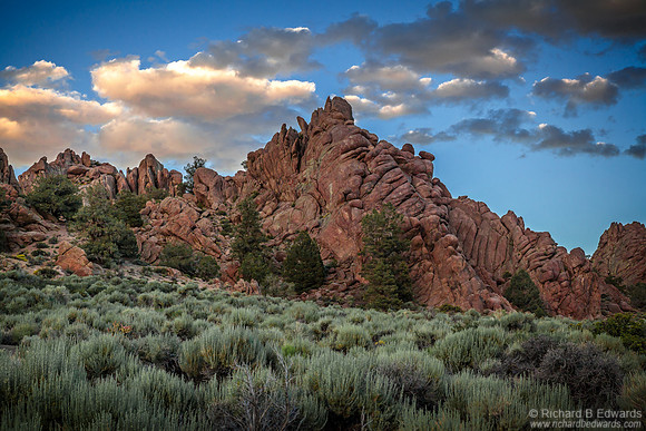 Desert Butte and Sage,  Near Benton