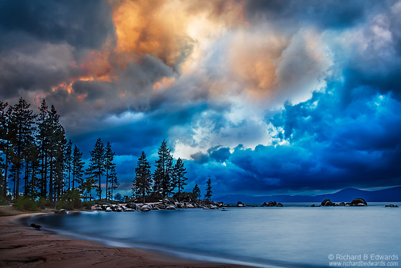 Evening Light, Sand Harbor, Lake Tahoe