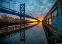 Ben Franklin Bridge at Dawn