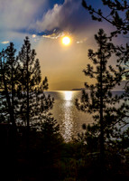 Sun and Mist at Lake Tahoe