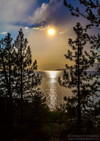 Sun and Mist at Lake Tahoe