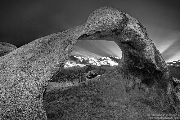 Mobius Arch and Mt. Whitney