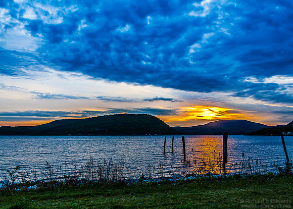 Sunset Over the Hudson River at Peekskill II